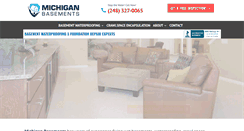Desktop Screenshot of michiganbasements.com